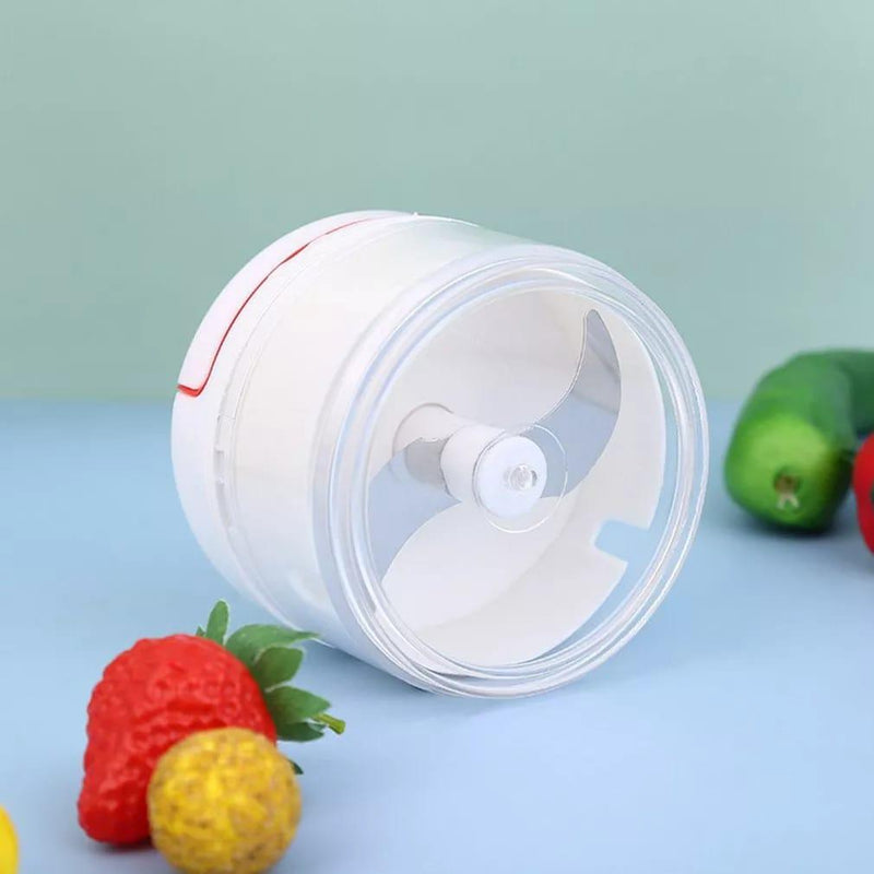 Mini Processador Manual Triturador de Alimentos 2 Laminas