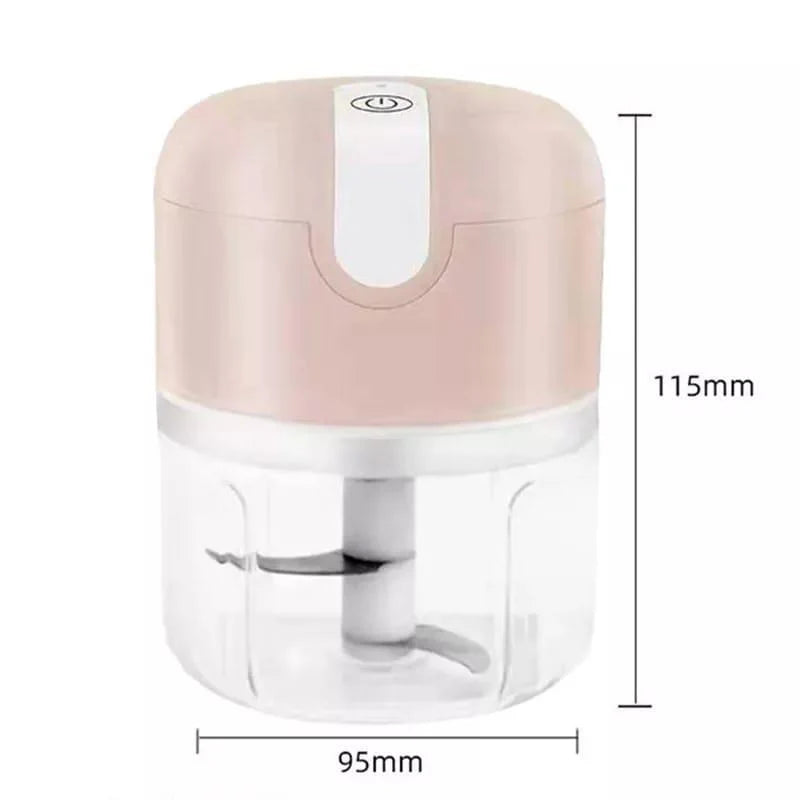 Mini Processador Triturador de Alimentos Sem Fio Portátil 250 ml