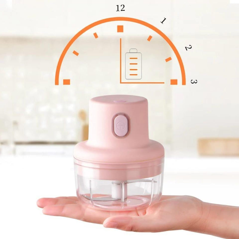 Mini Processador de Alimentos Sem Fio Recarregável