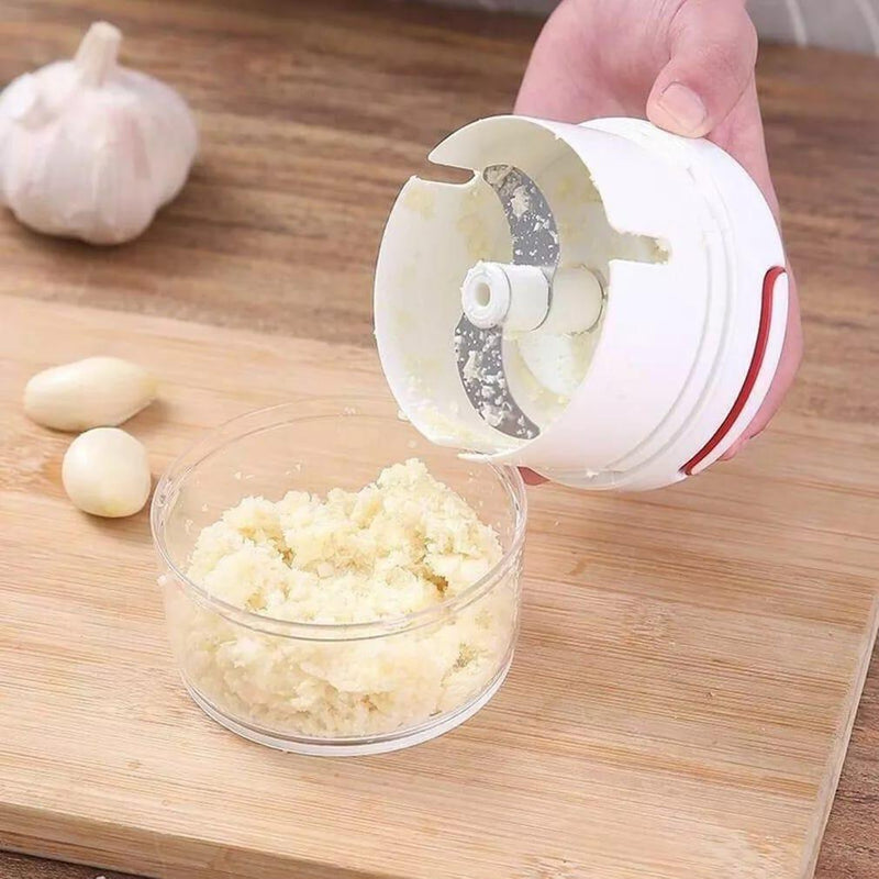 Mini Processador Manual Triturador de Alimentos 2 Laminas