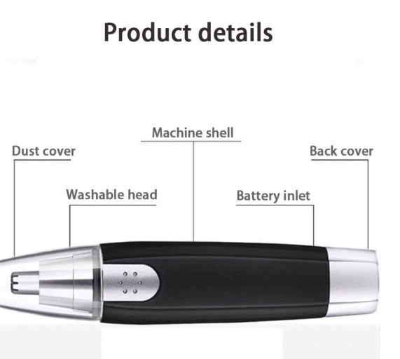 Electric Hair Remover Trimmer/Portable for Nose/Ear/Face/Facial Depilator