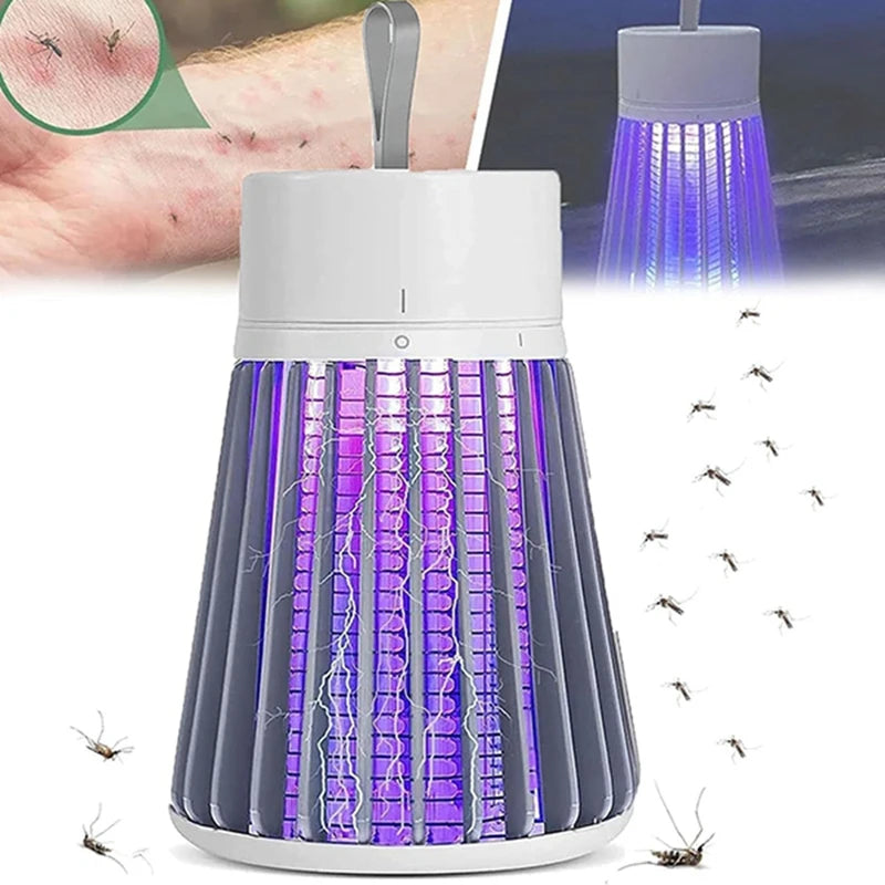 Lâmpada armadilha para mosquito com luz UV e recarga USB
