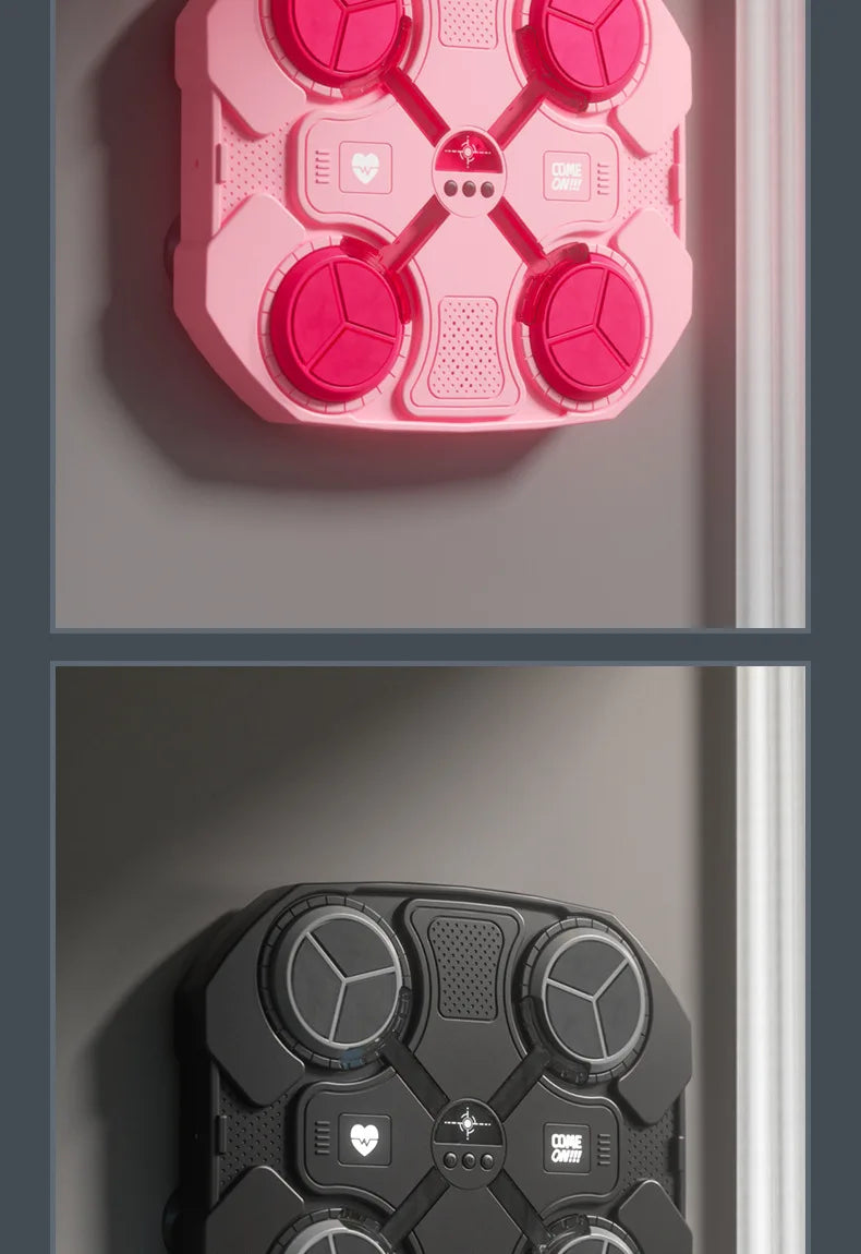 Home Stress Relief Bluetooth Musical Boxing Target Fitness Rhythm Trainer Electron Reaction Target No Drilling Boys Toys Gifts