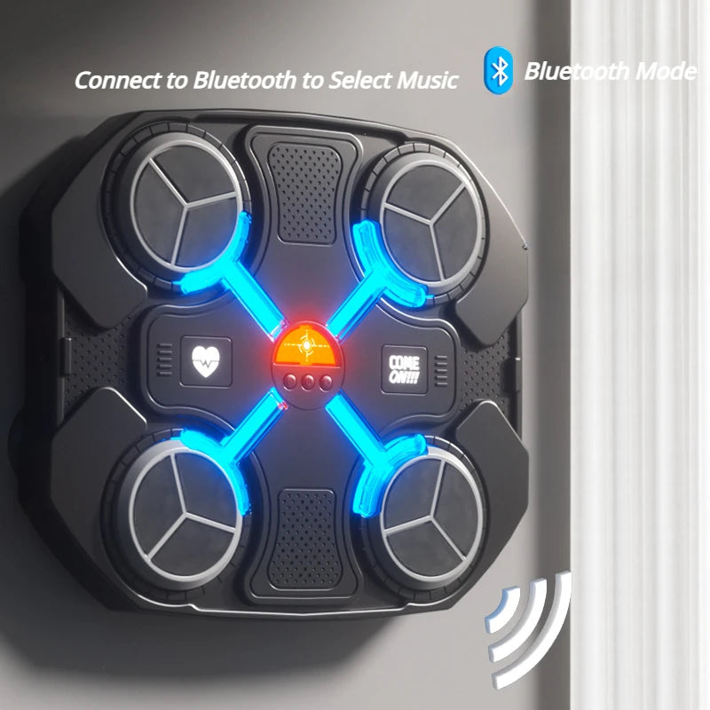 Home Stress Relief Bluetooth Musical Boxing Target Fitness Rhythm Trainer Electron Reaction Target No Drilling Boys Toys Gifts