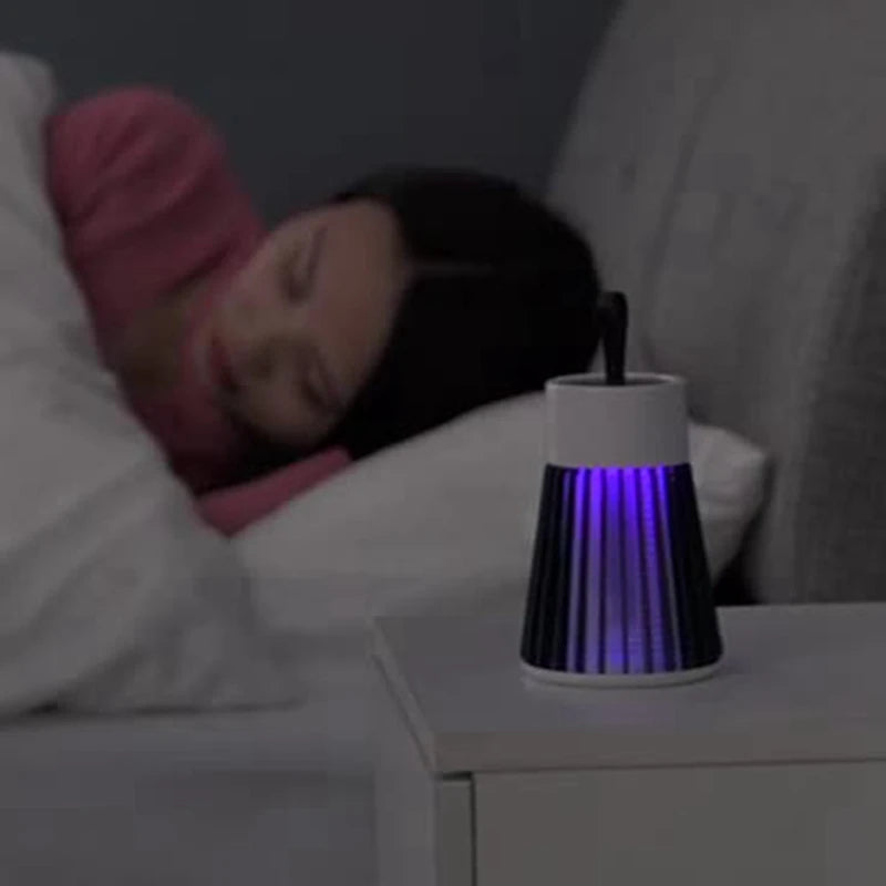 Lâmpada armadilha para mosquito com luz UV e recarga USB