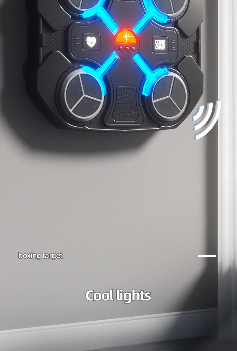 Home Stress Relief Bluetooth Musical Boxing Target Fitness Rhythm Trainer Electron Reaction Target No Drilling Boys Toys Gifts