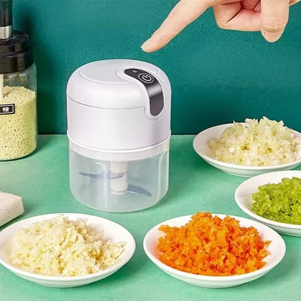 Mini Processador Triturador de Alimentos Sem Fio Portátil 250 ml