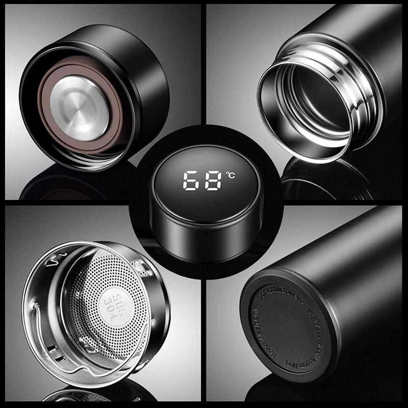 Garrafa Térmica Inteligente com Visor Digital LED - 500 ml