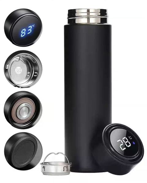 Garrafa Térmica Inteligente com Visor Digital LED - 500 ml